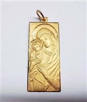 Pendentif Soprana Gioielleria in Or jaune MADONNA BAMBINO OTTAVIANI - MADONNA BAMBINO OTTAVIANI